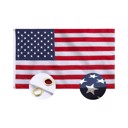 3x5 FT 210D Polyester American Flag, Embroidered Stars, Sewn Stripes, Brass Grommets US Flag Outdoor USA Flags