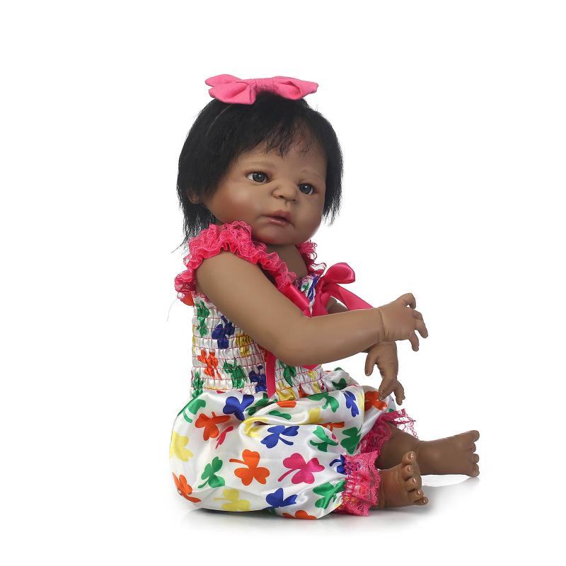 Simulation baby black-skinned doll