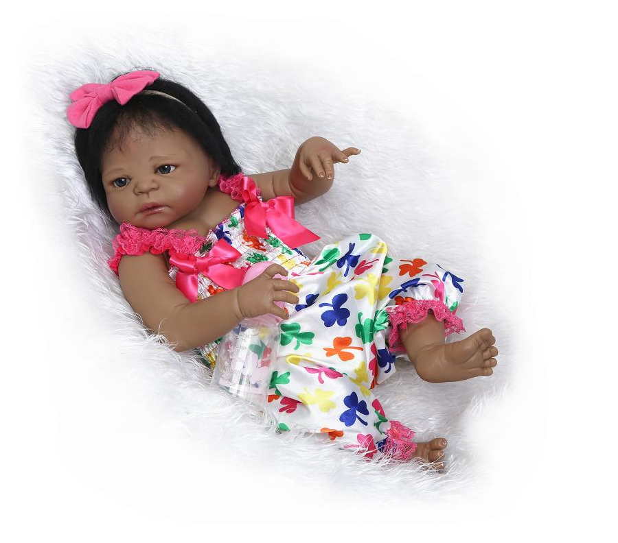 Simulation baby black-skinned doll