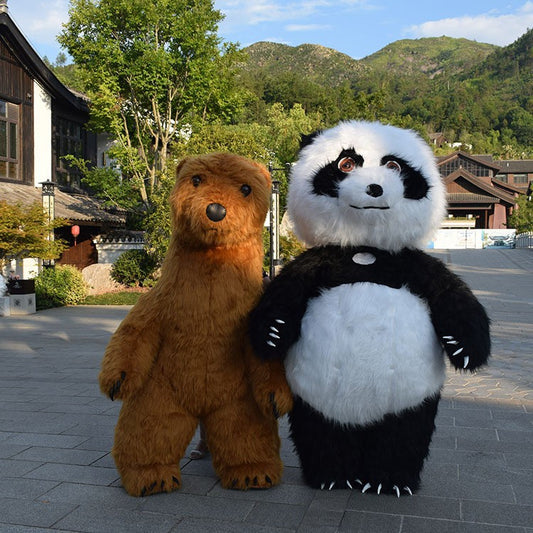 Fashionable Personality Inflatable Panda Doll Suit